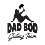 Dad Bod Grilling Team Trucker Decal - cartattz1.myshopify.com