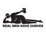 Dad Bod Decal Real Men have Curves - cartattz1.myshopify.com