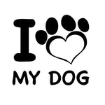 I Love My Dog paw Sticker 4 - cartattz1.myshopify.com
