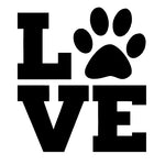 Love Dog paw Sticker - cartattz1.myshopify.com