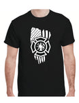 Firefighter Shirt American Flag with Maltese Cross - cartattz1.myshopify.com