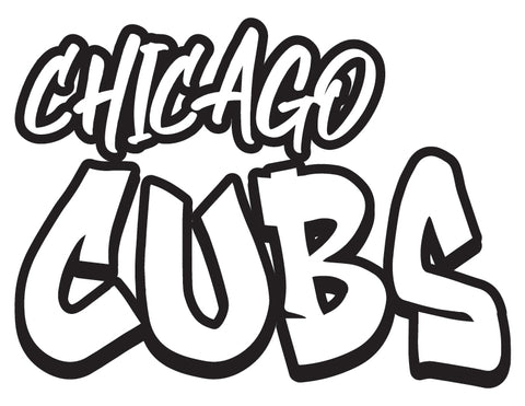 MLB Graffiti Decals chicago cubs - cartattz1.myshopify.com