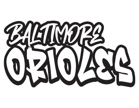 MLB Graffiti Decals baltimore orioles - cartattz1.myshopify.com