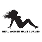 Mom Bod Trucker Decal Real Women Have Curves Funny Sticker