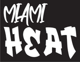 NBA Graffiti Decals-Miami Heat - cartattz1.myshopify.com