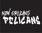 NBA Graffiti Decals- New Orleans Pelicans - cartattz1.myshopify.com
