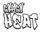 NBA Graffiti Decals-Miami Heat - cartattz1.myshopify.com