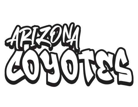NHL Graffiti Decals-Arizona Coyotes - cartattz1.myshopify.com