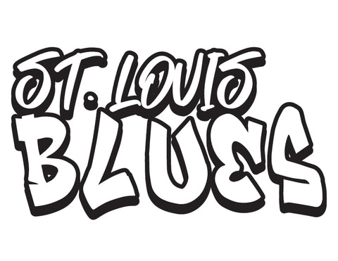NHL Graffiti Decals-St. Louis Blues - cartattz1.myshopify.com