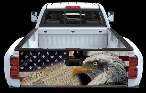 We the people American Flag and Eagle Tailgate Wrap2 - cartattz1.myshopify.com